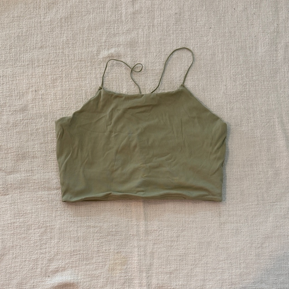 Nike Olive Green Women's sports bra/top